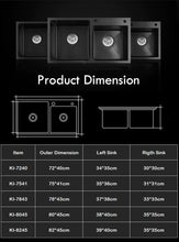 Load image into Gallery viewer, Stainless Steel Double Bowl Kitchen