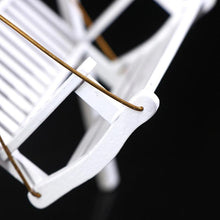 Load image into Gallery viewer, Dollhouse Miniature Wood White Swing
